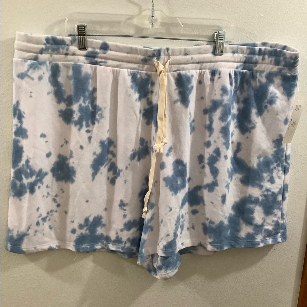 Blue Tie-Dye Women's Shorts